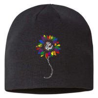 Sunflower Autism Awareness Be Kind Puzzle Mom Support Sustainable Beanie