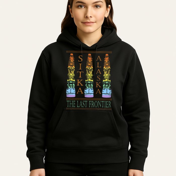 Sitka Alaska Ak Totem Design Hoodie