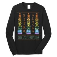 Sitka Alaska Ak Totem Design Long Sleeve Shirt