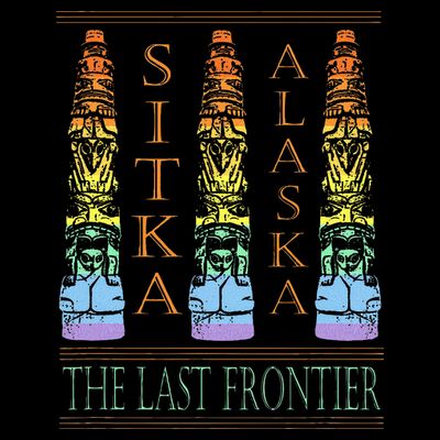 Sitka Alaska Ak Totem Design T-Shirt