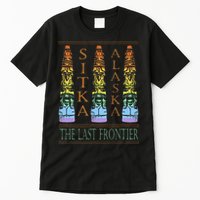 Sitka Alaska Ak Totem Design Tall T-Shirt