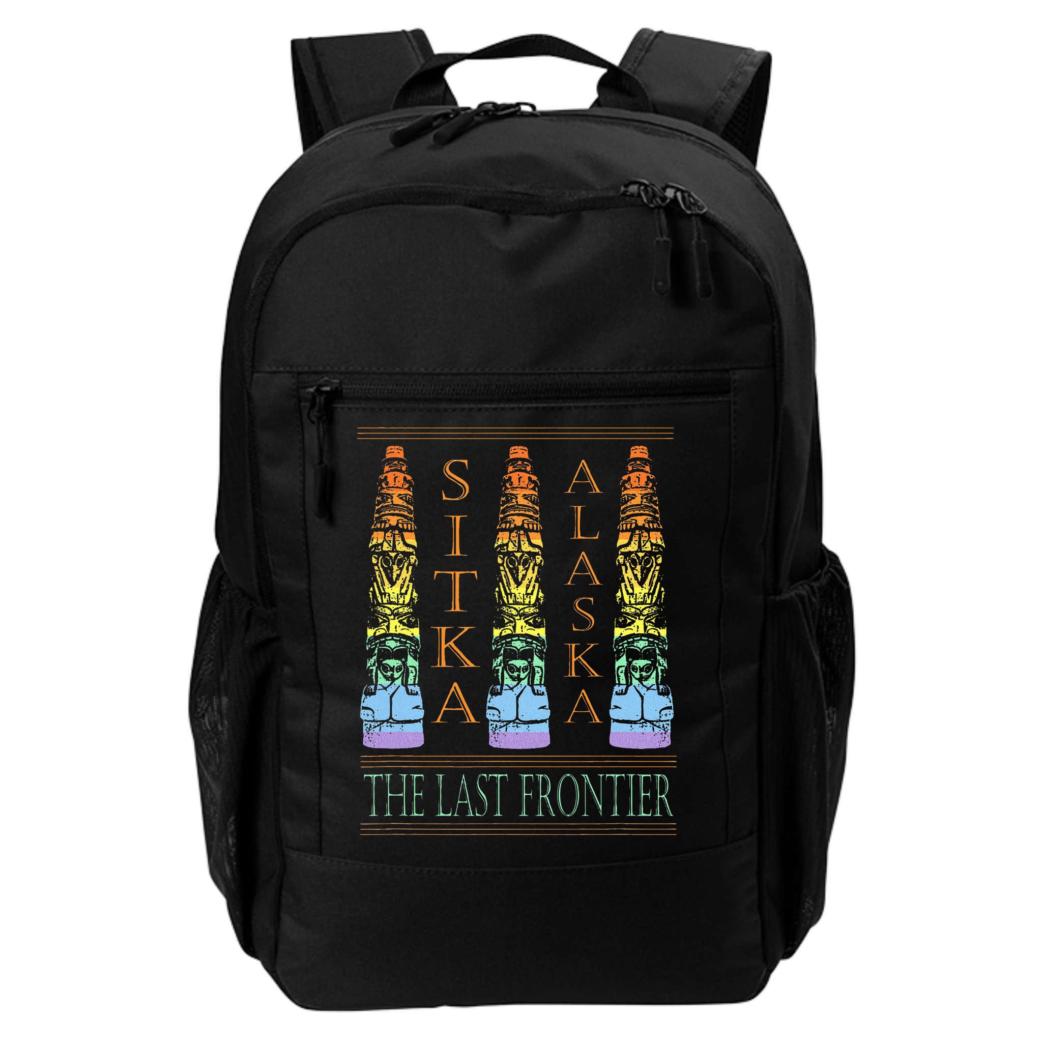 Sitka Alaska Ak Totem Design Backpack