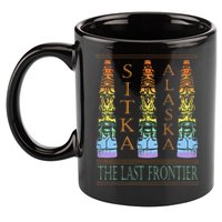 Sitka Alaska Ak Totem Design 11oz C Handle Ceramic Mug