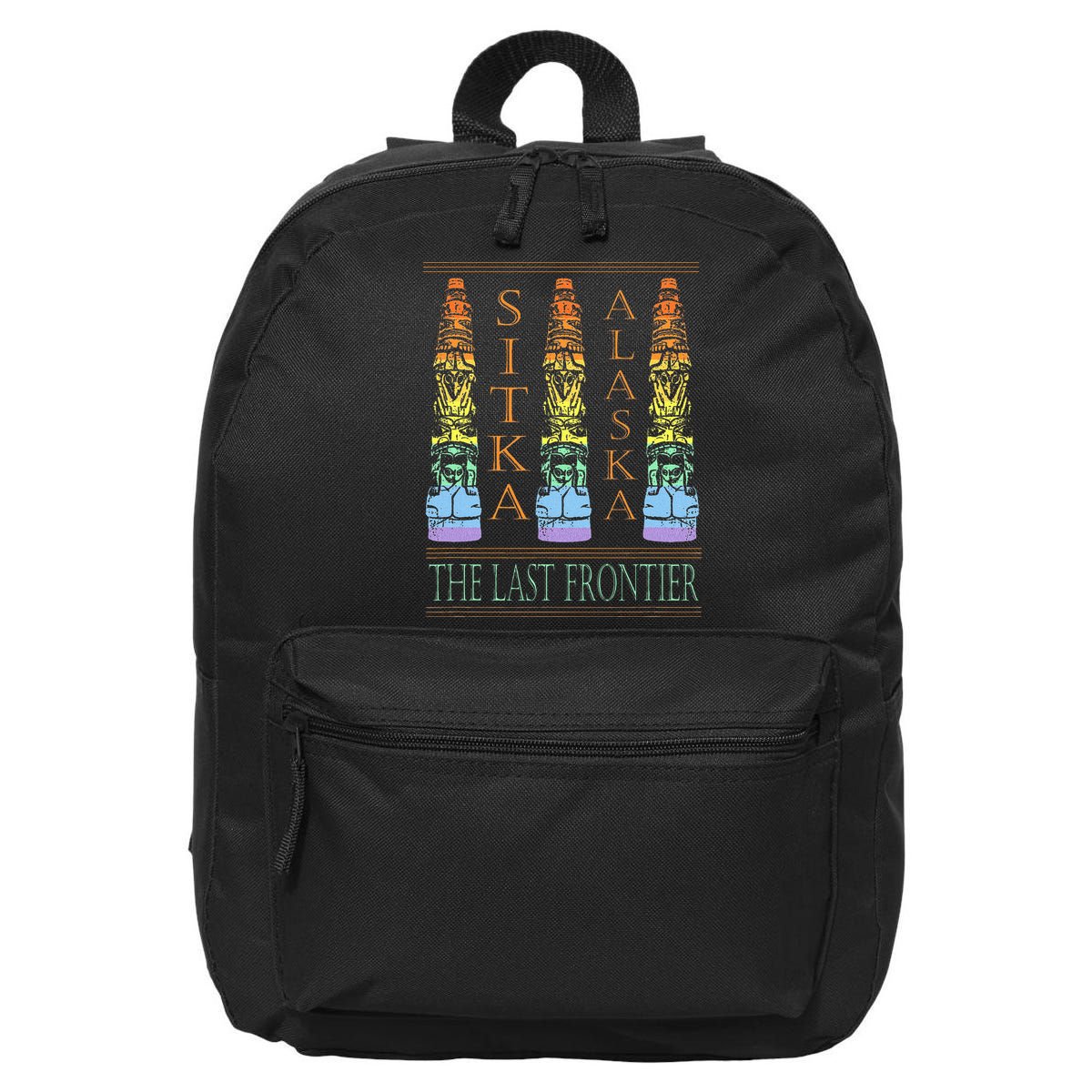 Sitka Alaska Ak Totem Design 16 in Basic Backpack
