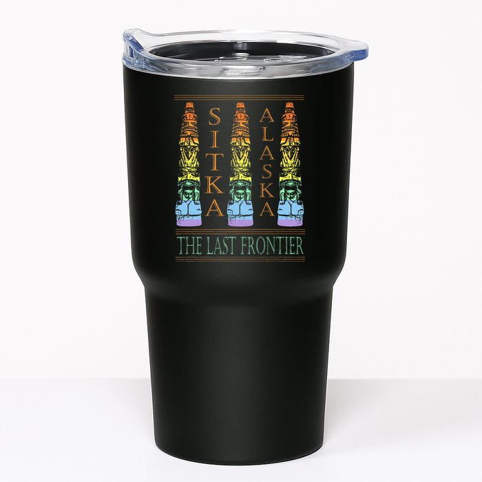 Sitka Alaska Ak Totem Design Tumbler