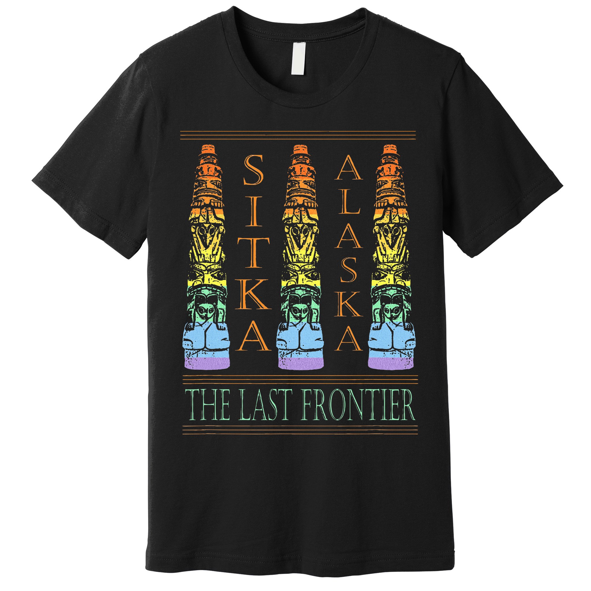 Sitka Alaska Ak Totem Design Premium T-Shirt