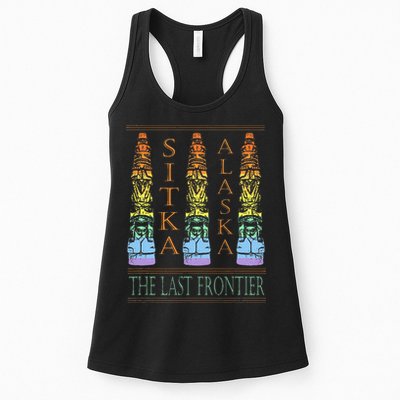 Sitka Alaska Ak Totem Design Womens Tank Top