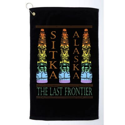 Sitka Alaska Ak Totem Design Golf Towel