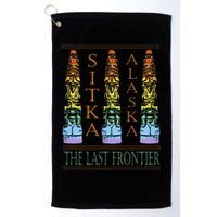 Sitka Alaska Ak Totem Design Golf Towel