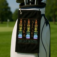 Sitka Alaska Ak Totem Design Golf Towel