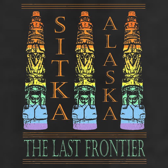 Sitka Alaska Ak Totem Design Golf Towel