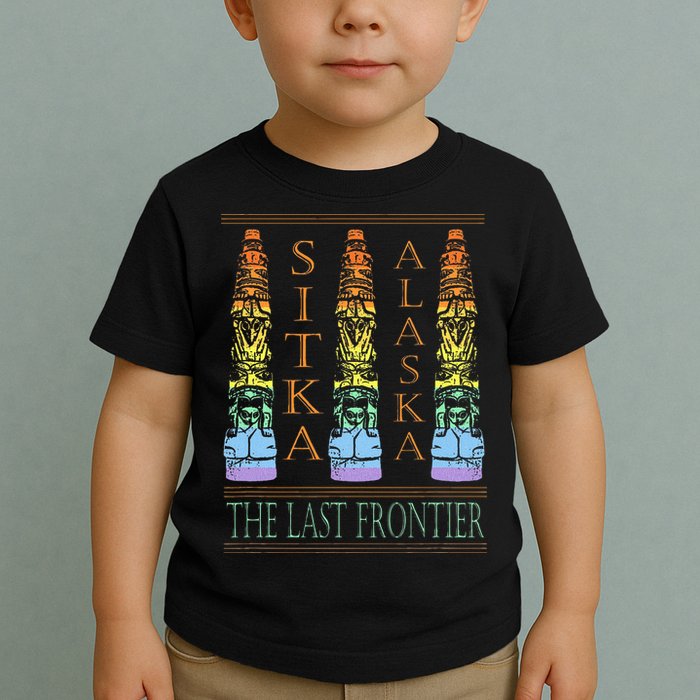 Sitka Alaska Ak Totem Design Toddler T-Shirt