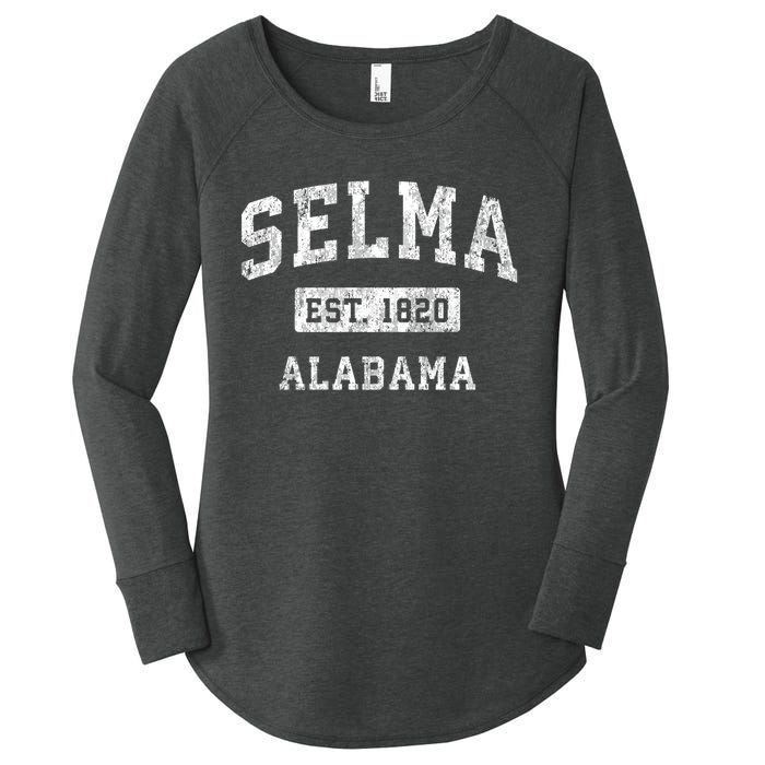 Selma Alabama Al Vintage Established Sports Women's Perfect Tri Tunic Long Sleeve Shirt