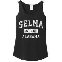 Selma Alabama Al Vintage Established Sports Ladies Essential Tank