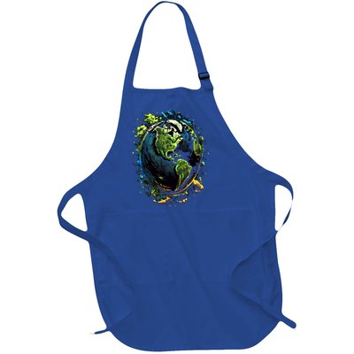 Space Astronaut Alien Astronomy Extraterrestrial Gift Full-Length Apron With Pockets