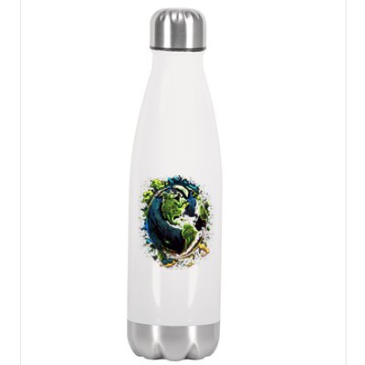 Space Astronaut Alien Astronomy Extraterrestrial Gift Stainless Steel Insulated Water Bottle