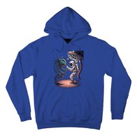 Space Astronaut Alien Playing Basketball Astronomy Space Gift Hoodie