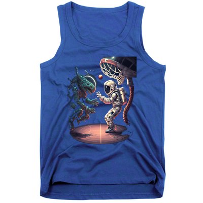 Space Astronaut Alien Playing Basketball Astronomy Space Gift Tank Top