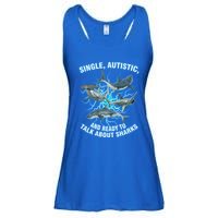 Single Autistic And Ready To Talk About Sharks Ladies Essential Flowy Tank
