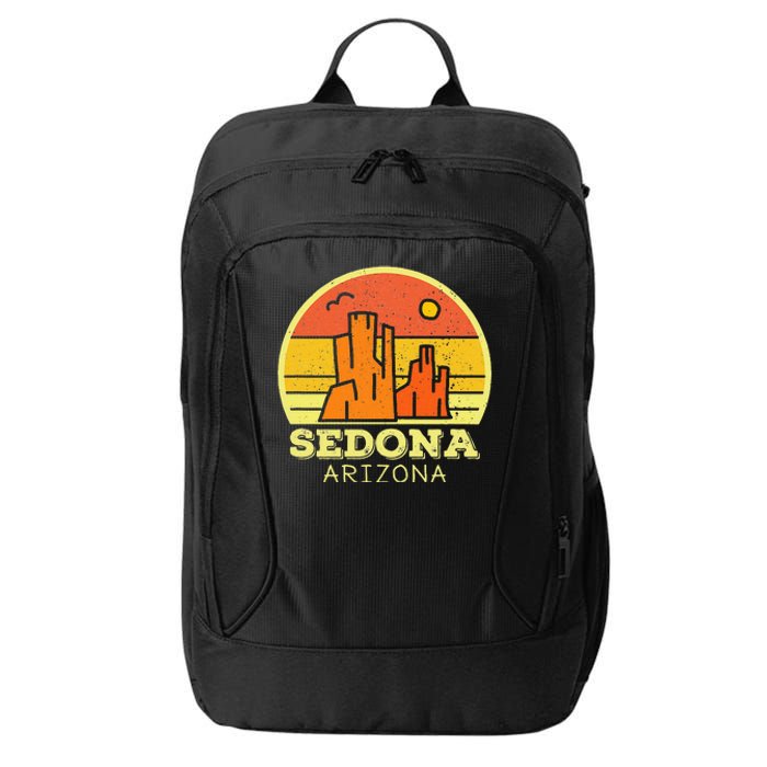 Sedona Arizona AZ Vintage Sunset Desert Camping Hiking City Backpack