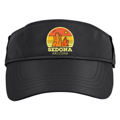 Sedona Arizona AZ Vintage Sunset Desert Camping Hiking Adult Drive Performance Visor