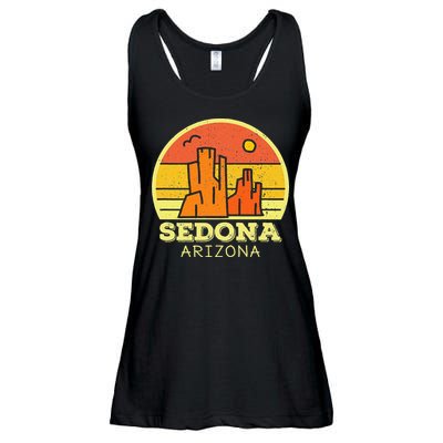 Sedona Arizona AZ Vintage Sunset Desert Camping Hiking Ladies Essential Flowy Tank