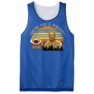 Smoke And A Pancake? Vintage Movie Quote Mesh Reversible Basketball Jersey Tank