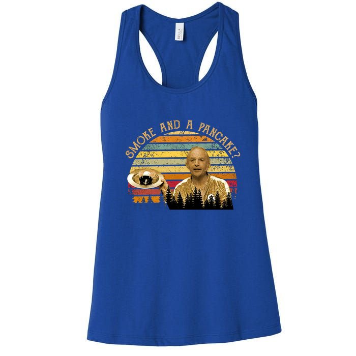 Smoke And A Pancake? Vintage Movie Quote Women's Racerback Tank