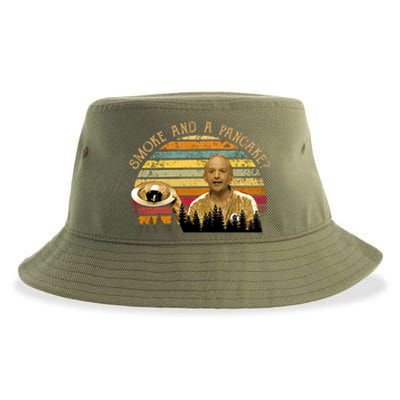 Smoke And A Pancake? Vintage Movie Quote Sustainable Bucket Hat