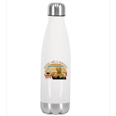 Smoke And A Pancake? Vintage Movie Quote Stainless Steel Insulated Water Bottle