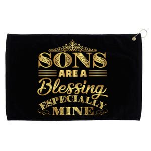 Sons Are A Blessing Especially Mine World's Greatest Son Gift Grommeted Golf Towel