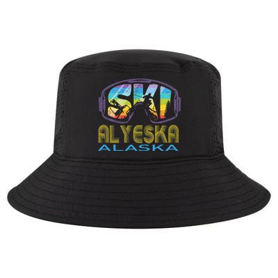 Ski Alyeska Alaska Skiing Vacation Cool Comfort Performance Bucket Hat