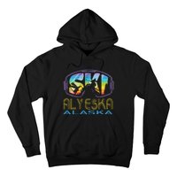 Ski Alyeska Alaska Skiing Vacation Hoodie