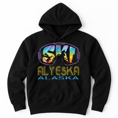 Ski Alyeska Alaska Skiing Vacation Hoodie