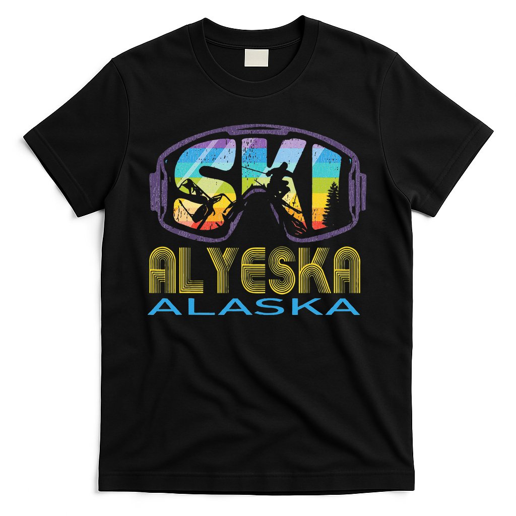 Ski Alyeska Alaska Skiing Vacation T-Shirt
