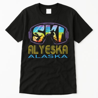 Ski Alyeska Alaska Skiing Vacation Tall T-Shirt