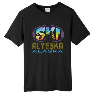 Ski Alyeska Alaska Skiing Vacation Tall Fusion ChromaSoft Performance T-Shirt