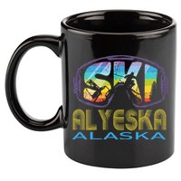 Ski Alyeska Alaska Skiing Vacation 11oz C Handle Ceramic Mug