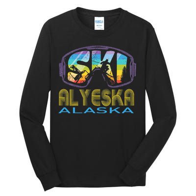 Ski Alyeska Alaska Skiing Vacation Tall Long Sleeve T-Shirt