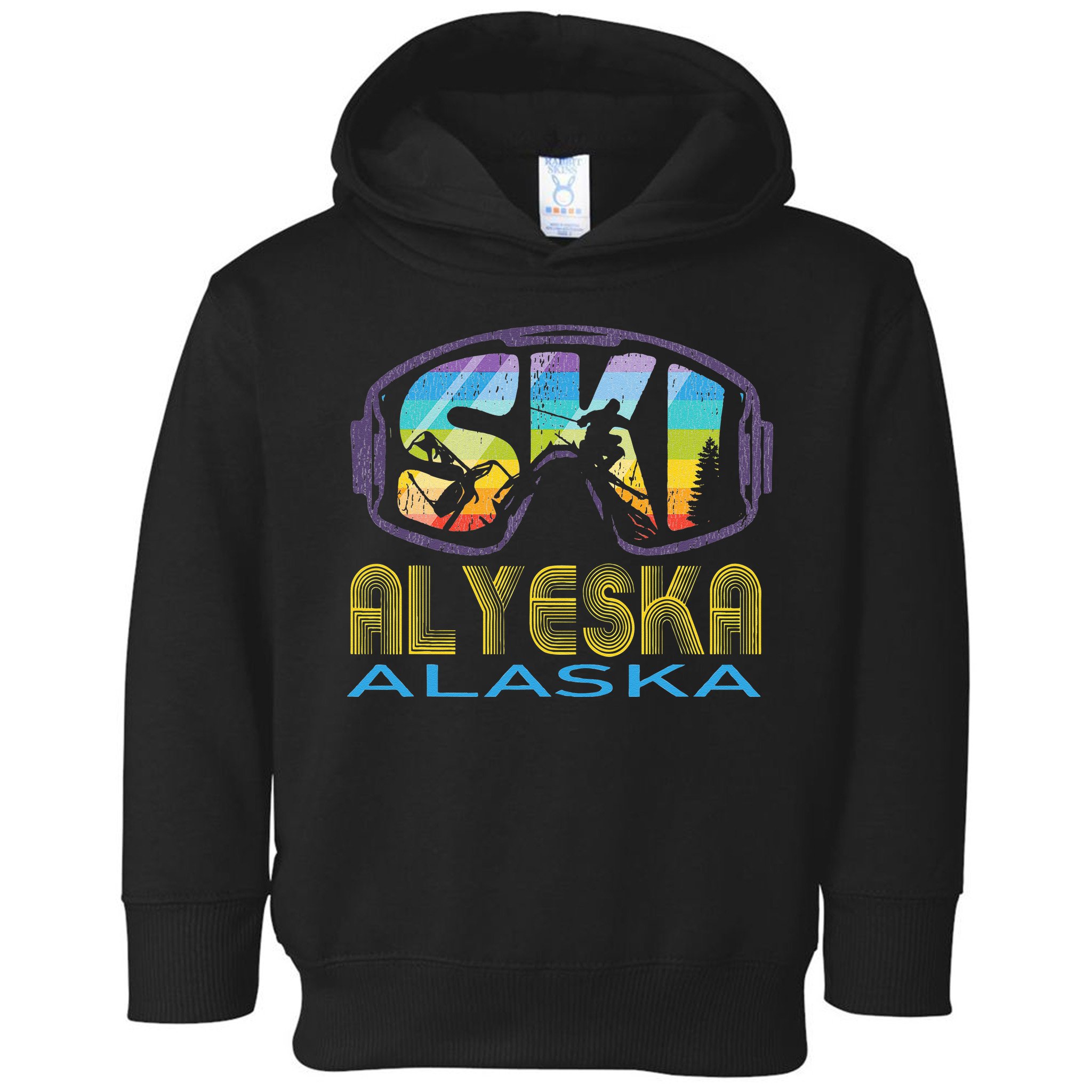 Ski Alyeska Alaska Skiing Vacation Toddler Hoodie