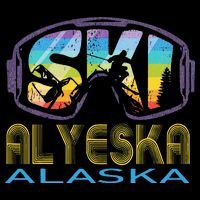 Ski Alyeska Alaska Skiing Vacation Visor