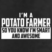 Smart And Awesome Potato Farmer Adult Drive Performance Visor