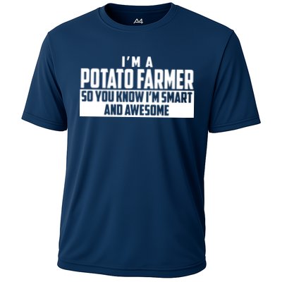 Smart And Awesome Potato Farmer Performance Shirt