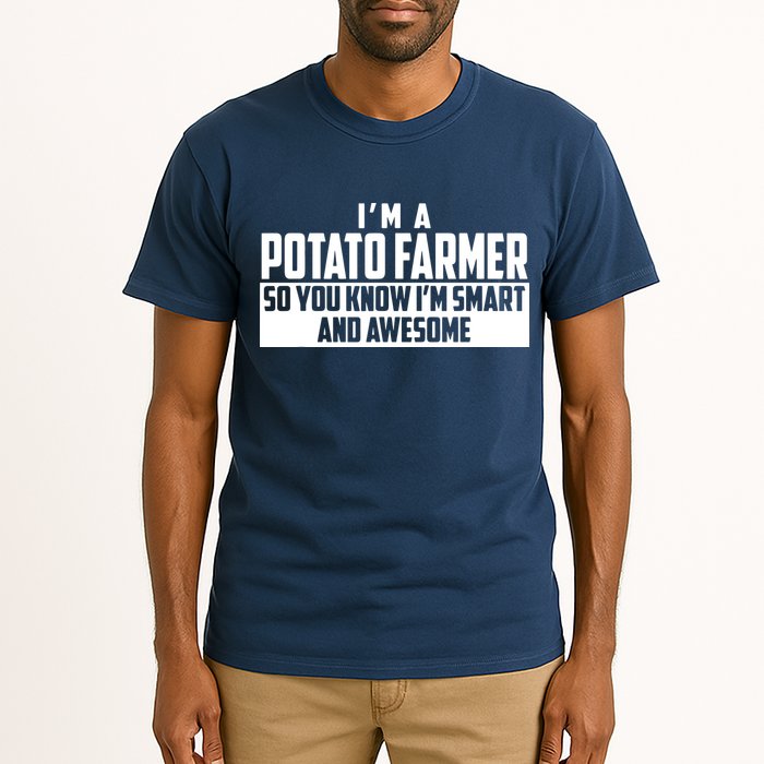 Smart And Awesome Potato Farmer Tall T-Shirt