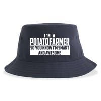 Smart And Awesome Potato Farmer Sustainable Bucket Hat