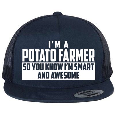 Smart And Awesome Potato Farmer Flatbill Hat