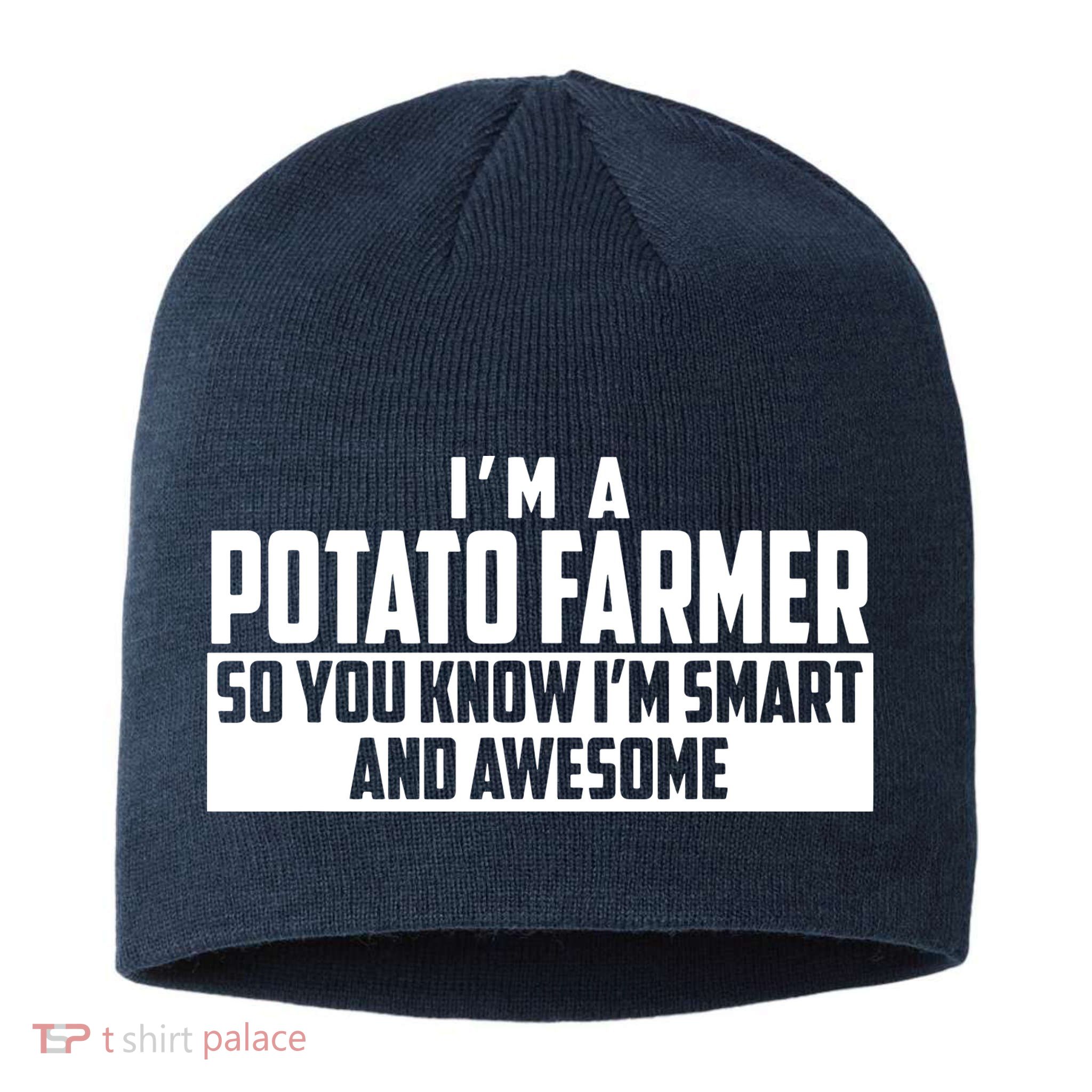 Smart And Awesome Potato Farmer Sustainable Beanie