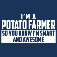 Smart And Awesome Potato Farmer 16 in Basic Backpack