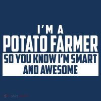 Smart And Awesome Potato Farmer Short Acrylic Beanie