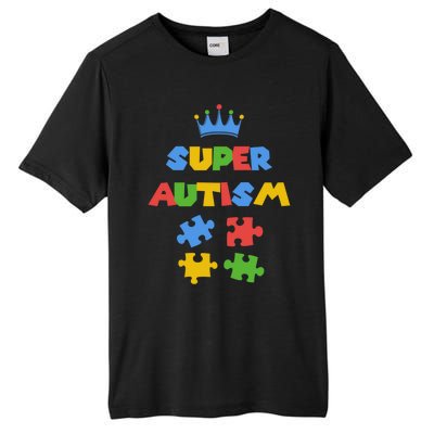 Super Autism Autism Superhero Autism Is My Super Power Gift Tall Fusion ChromaSoft Performance T-Shirt